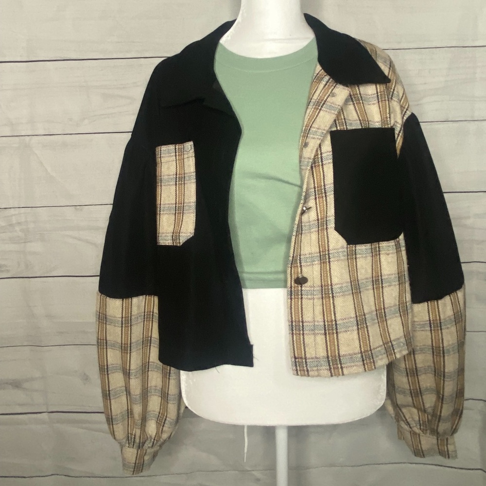 Jacket (Paired with Sage Green Crop Top)